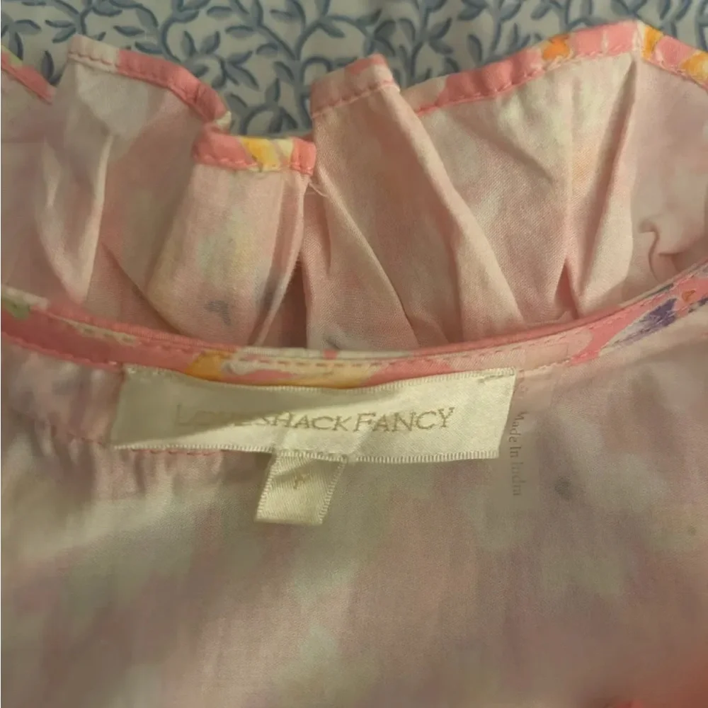 Floral Ruffle Pink Dress - Picture 4 of 4